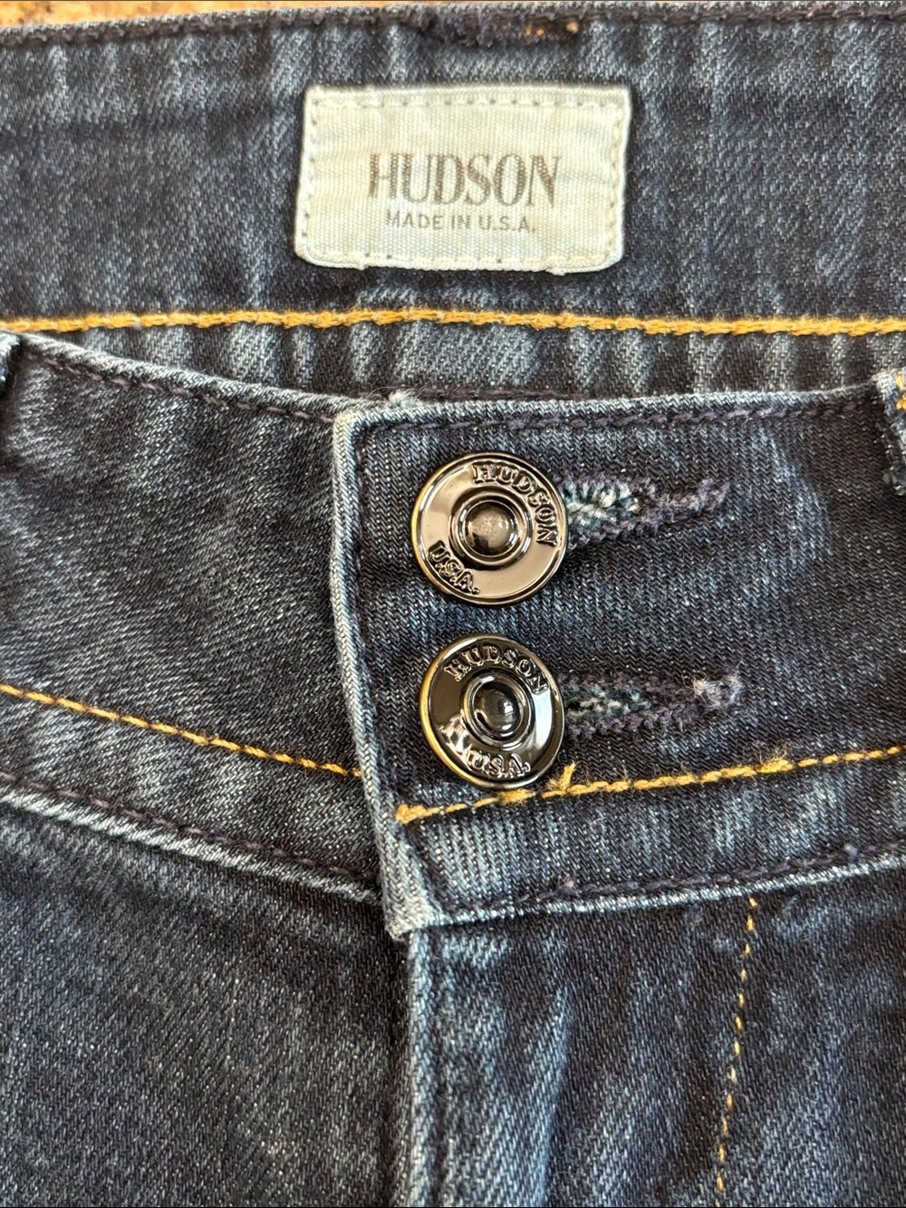 Hudson Low Rise Boot Cut Blue Jean Size 26 Style W170DHK - Picture 6 of 9